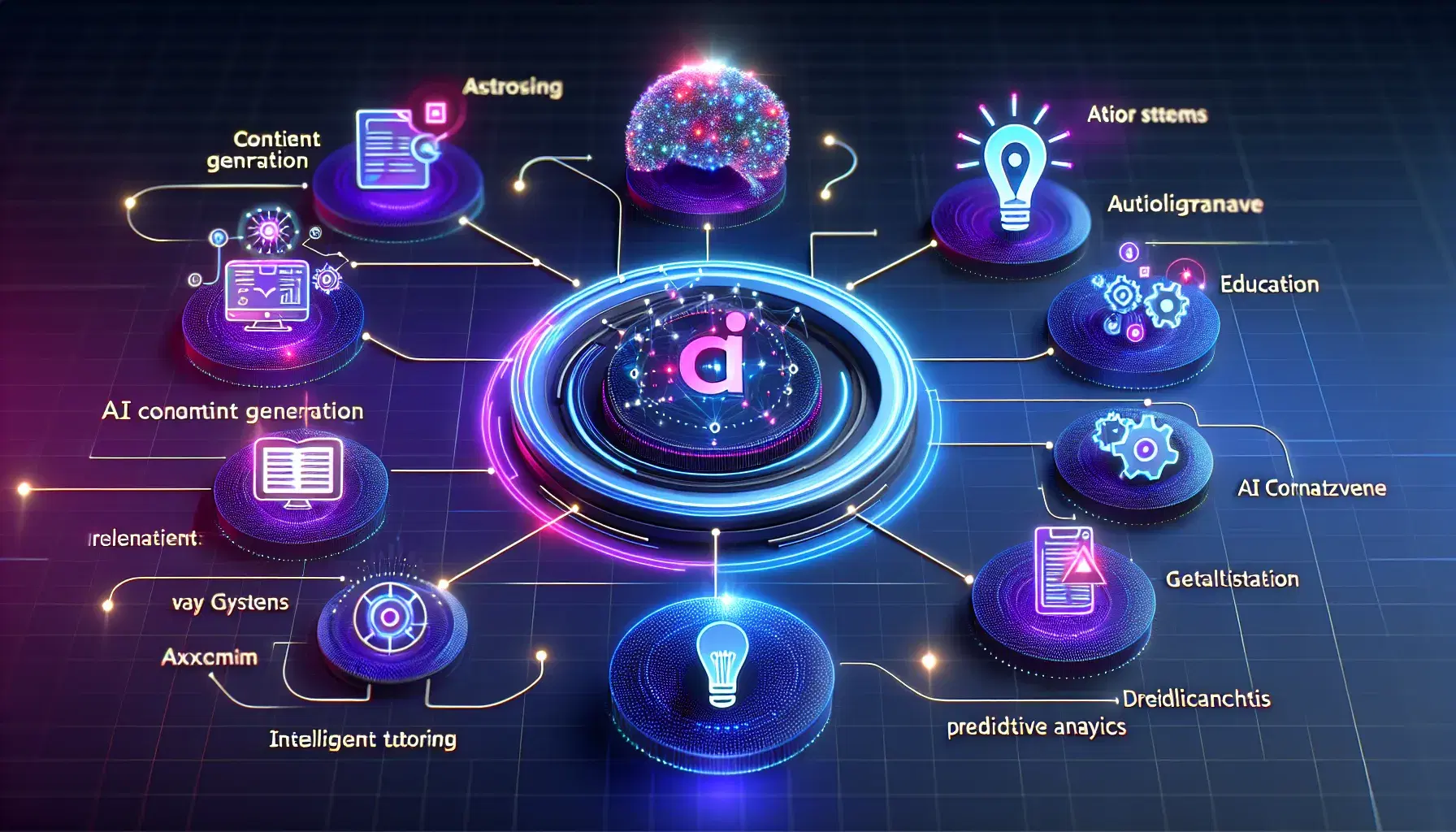 AI tools integrated into training and education platform with content generation, grading, and tutoring