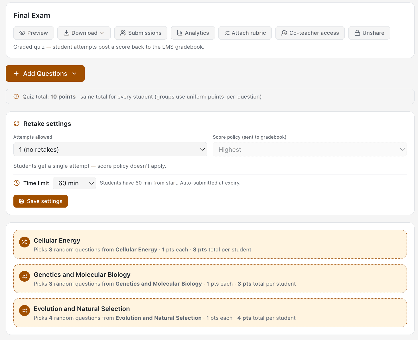 EduGears AI для Moodle и Canvas